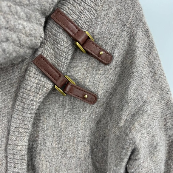 Ellen Tracy 100% Extra Fine Merino Wool Wrap Cowl Neck Sweater Women's Large - Picture 4 of 7